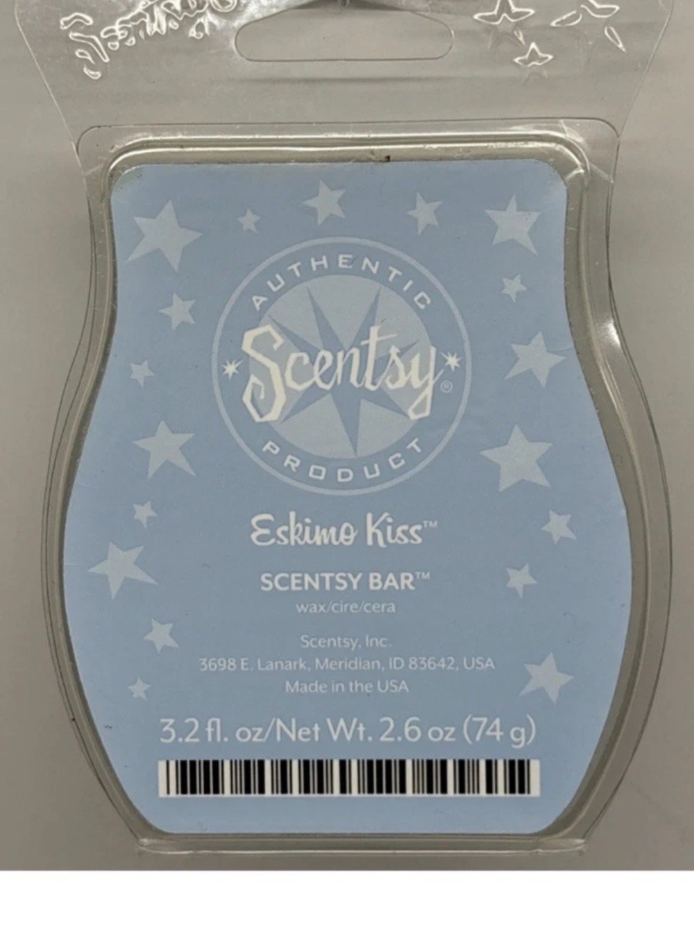 Scentsy Eskimo Kiss Wax Bar - Pale Blue retired